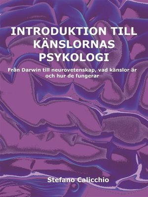 cover image of Introduktion till känslornas psykologi